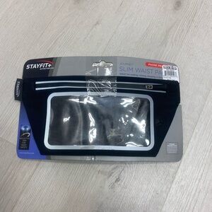 Reflective Slim Waist Pack - Black